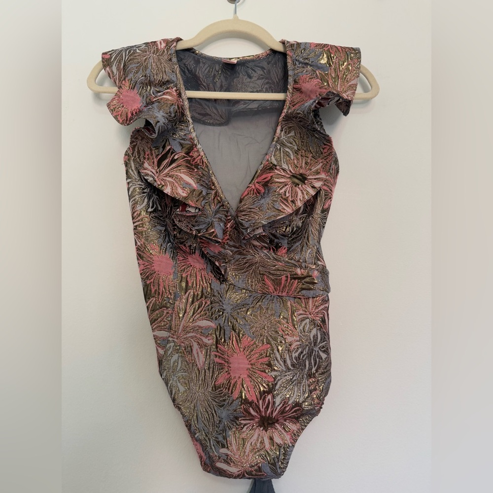 Victoria's Secret Multicolor Floral Bodysuit